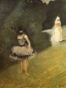 Jean-Louis Forain, Dancer Standing behind a Stage Prop